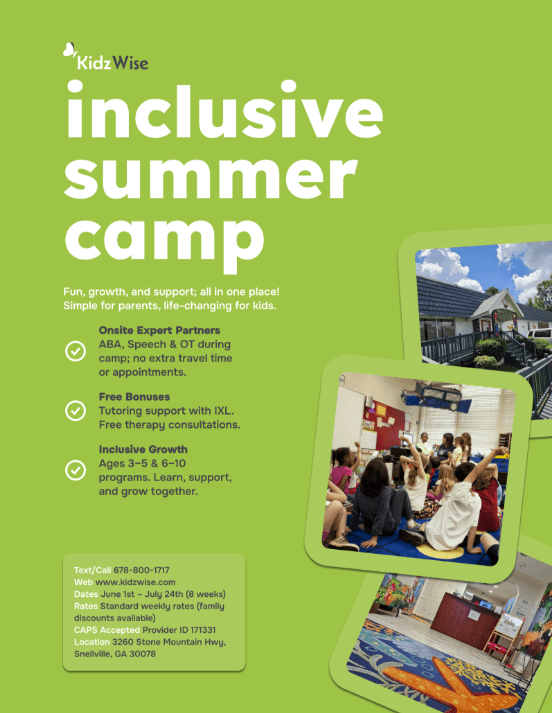 KidzWise.com Inclusive Summer Camp 2026 at Snellville, GA 30078